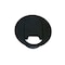 Kable Kontrol Round Face With Oval Bottom Plastic Desk Grommet - Black GR9201 - alternate 1